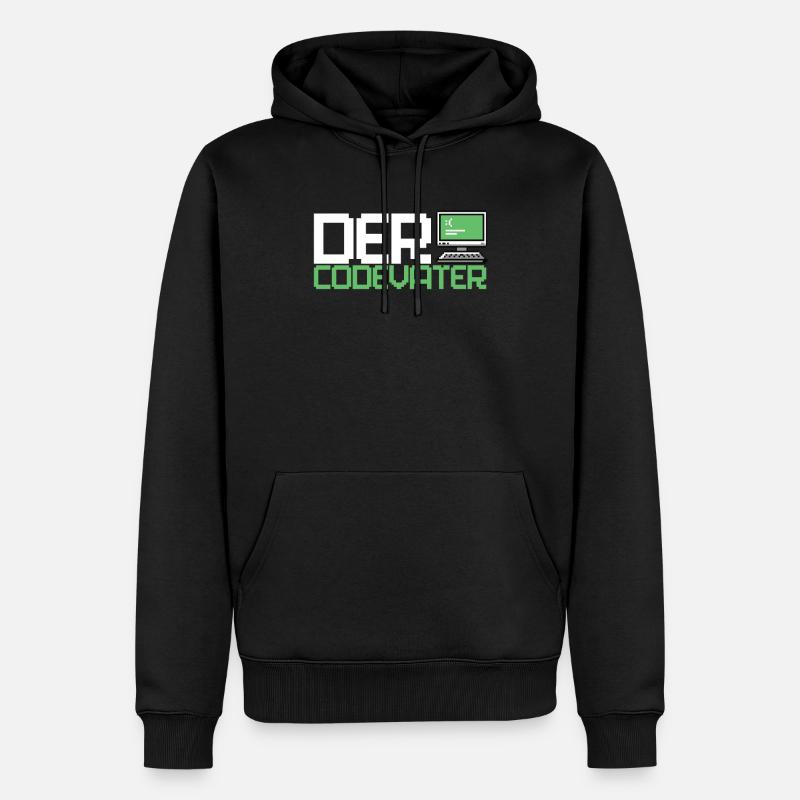 Developer, Coder, Programmer, Computer - Men’s Premium Organic Hoodie - black