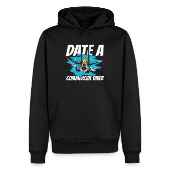 Tauchen Taucher Kommerzielles Tauchen - Männer Premium Bio Hoodie - Schwarz - Vorne - Nico (187cm)
