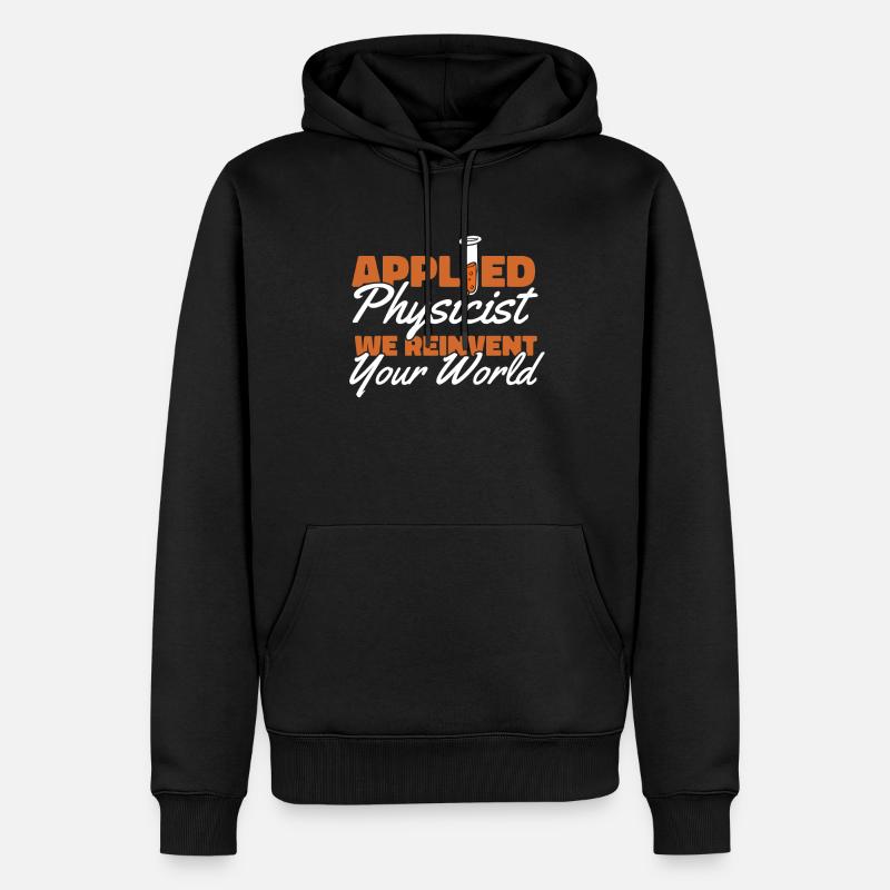 Physics Physique Cool Applied Physics - Men’s Premium Organic Hoodie - black