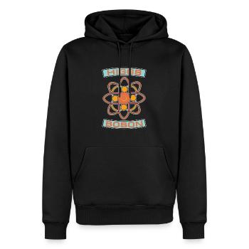 Physique Physicien Higgs Boson Physique quantique - Sweat à capuche Premium bio Homme - noir - Devant - Nico (187cm)