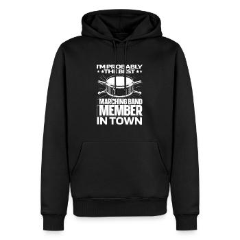 Fanfahrenzug Spielmannszug - Männer Premium Bio Hoodie - Schwarz - Vorne - Nico (187cm)