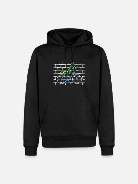 Mantis Praying Mantis Bicycle - Men’s Premium Organic Hoodie - black
