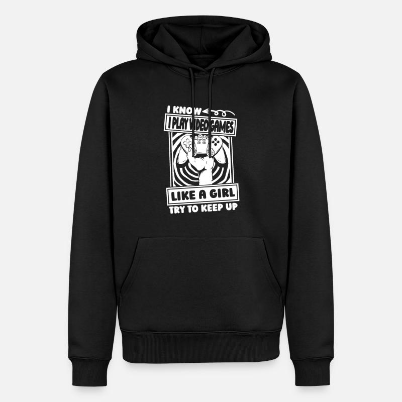 Jeux de joueurs - Sweat à capuche Premium bio Homme - noir