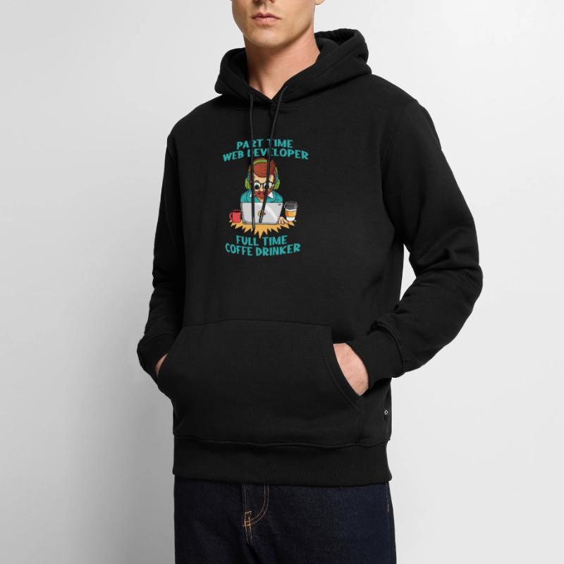 Web Developer Web Developer Coffee Men’s Premium Organic Hoodie