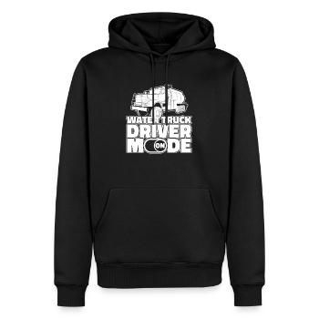 Lkw Fahrer Trucker Lastwagenfahrer - Männer Premium Bio Hoodie - Schwarz - Vorne - Nico (187cm)