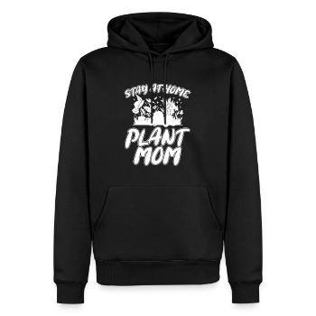 Jardinier amateur jardin maman - Sweat à capuche Premium bio Homme - noir - Devant - Nico (187cm)