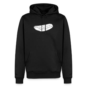Rafting - Sweat à capuche Premium bio Homme - noir - Devant - Nico (187cm)