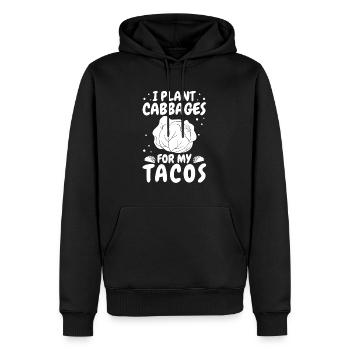 Tacos de jardin Hobby Gardener - Sweat à capuche Premium bio Homme - noir - Devant - Nico (187cm)