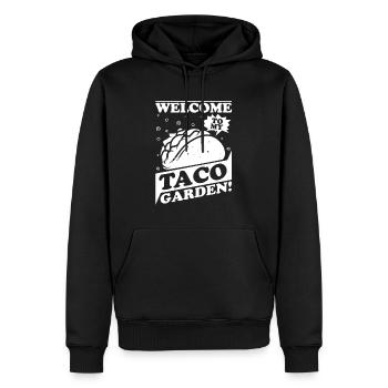 Tacos de jardin Hobby Gardener - Sweat à capuche Premium bio Homme - noir - Devant - Nico (187cm)