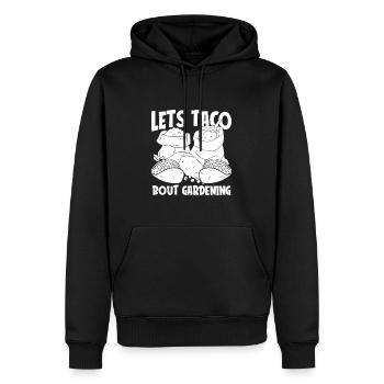 Tacos de jardin Hobby Gardener - Sweat à capuche Premium bio Homme - noir - Devant - Nico (187cm)