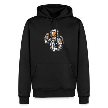 Astronaut Astronaut Cosmonaut Astronaut - Men’s Premium Organic Hoodie - black - Front - Nico (187cm)
