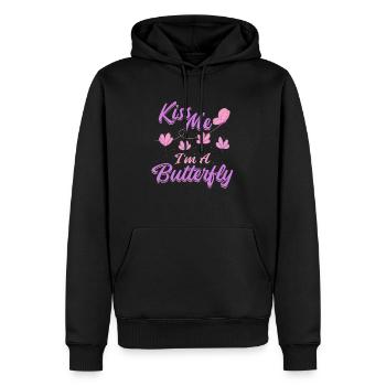 Hobbygärtner Garten Monarch - Männer Premium Bio Hoodie - Schwarz - Vorne - Nico (187cm)