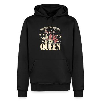 Hobbygärtner Garten Monarch - Männer Premium Bio Hoodie - Schwarz - Vorne - Nico (187cm)