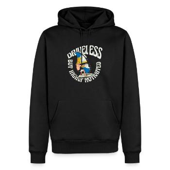 Wing Surf Wing Foil Flügelbrandung - Männer Premium Bio Hoodie - Schwarz - Vorne - Nico (187cm)