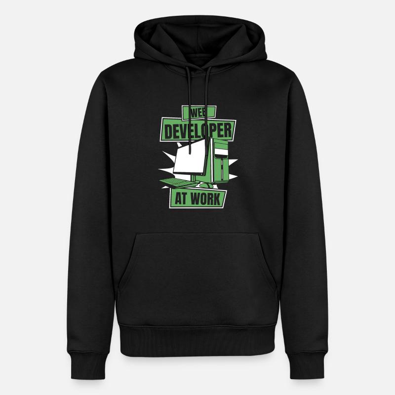 Web Entwickler Webdeveloper Cool - Männer Premium Bio Hoodie - Schwarz