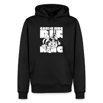Jardinier amateur jardin abeilles de jardin - Sweat à capuche Premium bio Homme - noir - Devant - Nico (187cm)