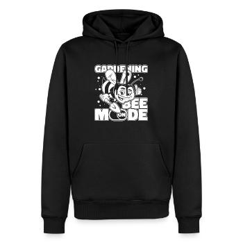 Jardinier amateur jardin abeilles de jardin - Sweat à capuche Premium bio Homme - noir - Devant - Nico (187cm)