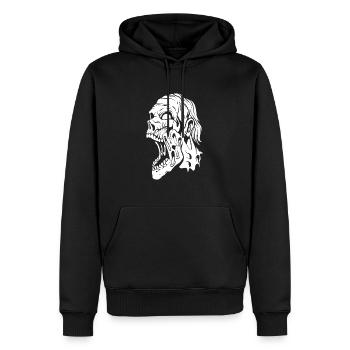 Zombie Halloween - Sweat à capuche Premium bio Homme - noir - Devant - Nico (187cm)