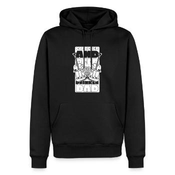 Hobby jardinier jardin bière de jardin - Sweat à capuche Premium bio Homme - noir - Devant - Nico (187cm)