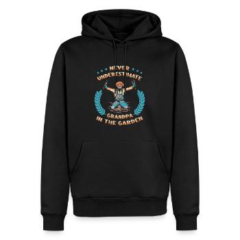 Hobbygärtner Garten Großvater Garten Opa - Männer Premium Bio Hoodie - Schwarz - Vorne - Nico (187cm)