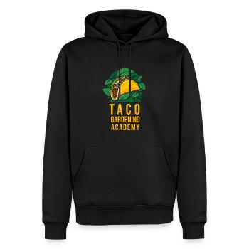 Tacos de jardin Hobby Gardener - Sweat à capuche Premium bio Homme - noir - Devant - Nico (187cm)