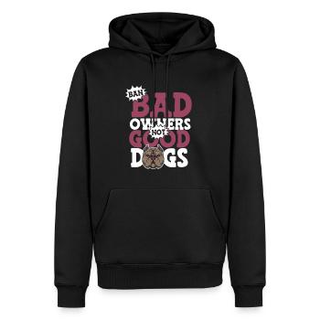 Pitbull Pitbull Interdiction - Sweat à capuche Premium bio Homme - noir - Devant - Nico (187cm)