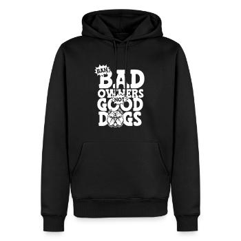 Pitbull Pitbull Interdiction - Sweat à capuche Premium bio Homme - noir - Devant - Nico (187cm)