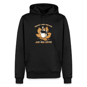 Hobby Gardener Garden Caffeine Garden Father - Sweat à capuche Premium bio Homme - noir - Devant - Nico (187cm)