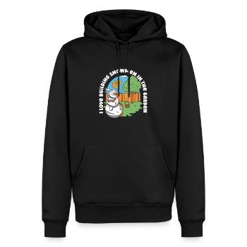 Hobby Gardener Garden Noël amusant dans le jardin - Sweat à capuche Premium bio Homme - noir - Devant - Nico (187cm)