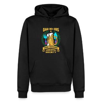 Hobby Gardener Garden Cool Garden Bière - Sweat à capuche Premium bio Homme - noir - Devant - Nico (187cm)