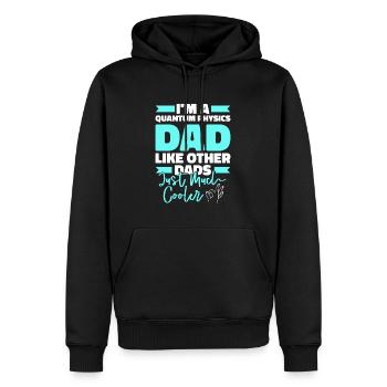 Physik Phyiker Papa Quantenphysik - Männer Premium Bio Hoodie - Schwarz - Vorne - Nico (187cm)