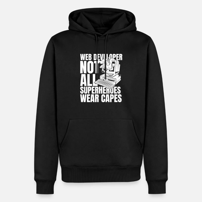 Web Entwickler Webdeveloper - Männer Premium Bio Hoodie - Schwarz
