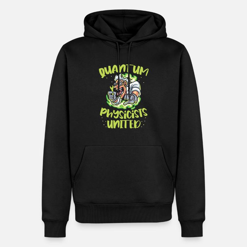 Physique Physiciens Scientifiques Physique quantique - Sweat à capuche Premium bio Homme - noir