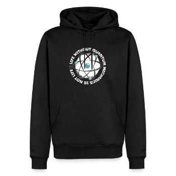 Physics Phyker Lustig Quantum Physics - Men’s Premium Organic Hoodie - black - Front - Nico (187cm)