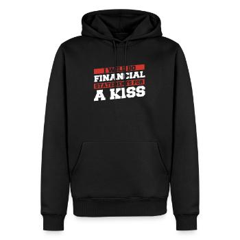 Expert-comptable, Conseiller fiscal, Lustig - Sweat à capuche Premium bio Homme - noir - Devant - Nico (187cm)