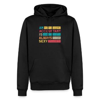 Comptable Conseiller fiscal Sexy Comptable - Sweat à capuche Premium bio Homme - noir - Devant - Nico (187cm)