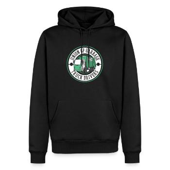 Lkw Fahrer Trucker Lastwagenfahrer Müllwagen - Männer Premium Bio Hoodie - Schwarz - Vorne - Nico (187cm)
