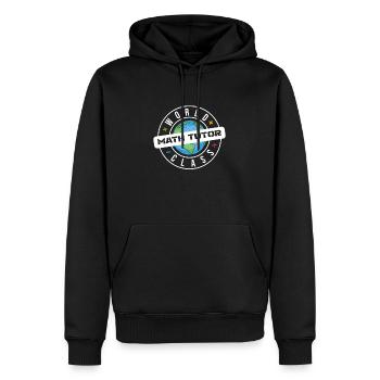 Math Teacher Math Teacher Math Tutor - Men’s Premium Organic Hoodie - black - Front - Nico (187cm)
