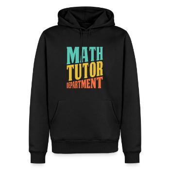 Math Teacher Math Teacher Department - Men’s Premium Organic Hoodie - black - Front - Nico (187cm)
