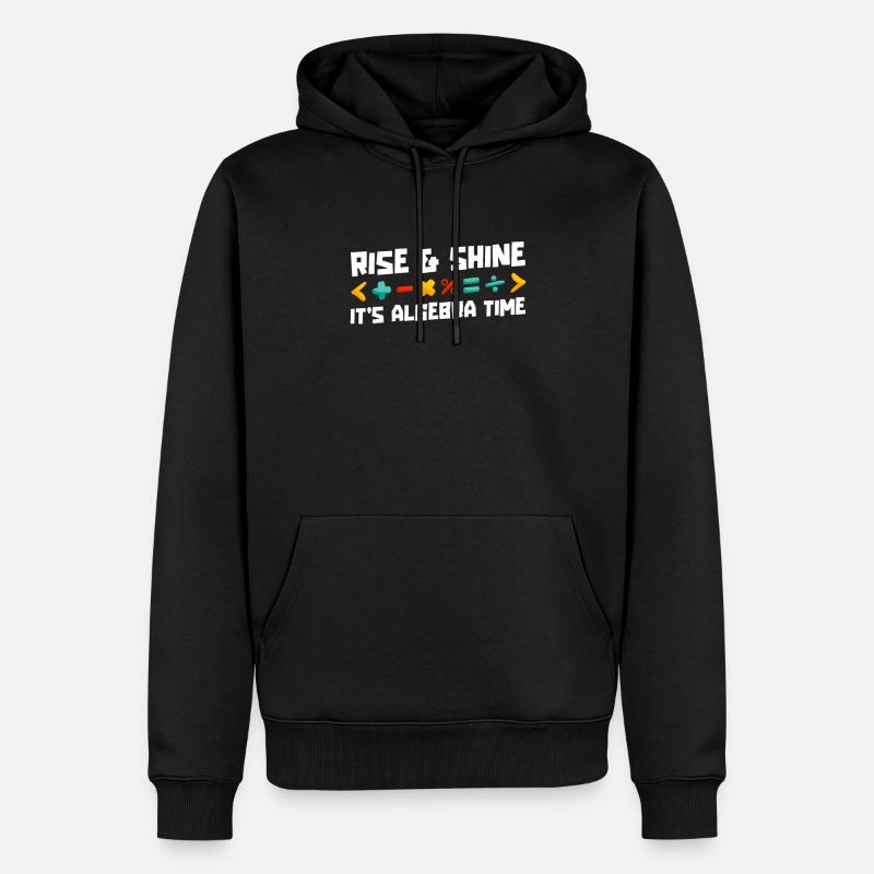 Mathelehrer Mathe Lehrer Algebra - Männer Premium Bio Hoodie - Schwarz