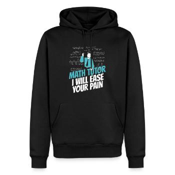 Math Teacher Math Teacher Funny - Men’s Premium Organic Hoodie - black - Front - Nico (187cm)