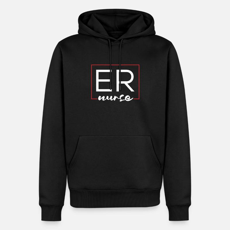 Krankenschwester Notfall Krankenschwester - Männer Premium Bio Hoodie - Schwarz