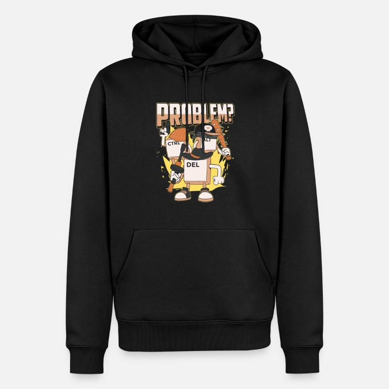 Entwickler Coder Programmierer Cool - Männer Premium Bio Hoodie - Schwarz