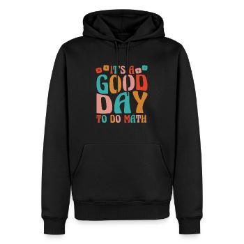 Math Teacher Math Teacher Math Tutor - Men’s Premium Organic Hoodie - black - Front - Nico (187cm)