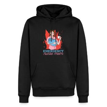 Krankenschwester Mutter Notfall Krankenschwester - Männer Premium Bio Hoodie - Schwarz - Vorne - Nico (187cm)