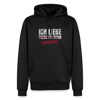 Break Dance Ich Liebe Zeitvertreib Hobby - Männer Premium Bio Hoodie - Schwarz - Vorne - Nico (187cm)
