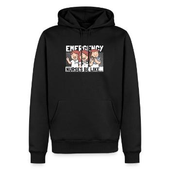 Krankenschwester Lustig Notfall Krankenschwester - Männer Premium Bio Hoodie - Schwarz - Vorne - Nico (187cm)