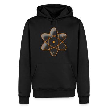 Cycle solaire - Sweat à capuche Premium bio Homme - noir - Devant - Nico (187cm)