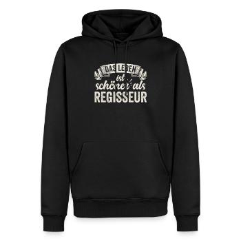 Lustige Regisseur Kamera Drehbuch Schauspieler - Männer Premium Bio Hoodie - Schwarz - Vorne - Nico (187cm)