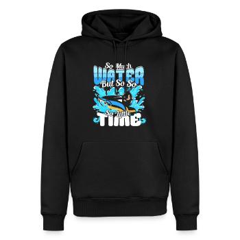 So much water but so little Time - Jetski - Männer Premium Bio Hoodie - Schwarz - Vorne - Nico (187cm)